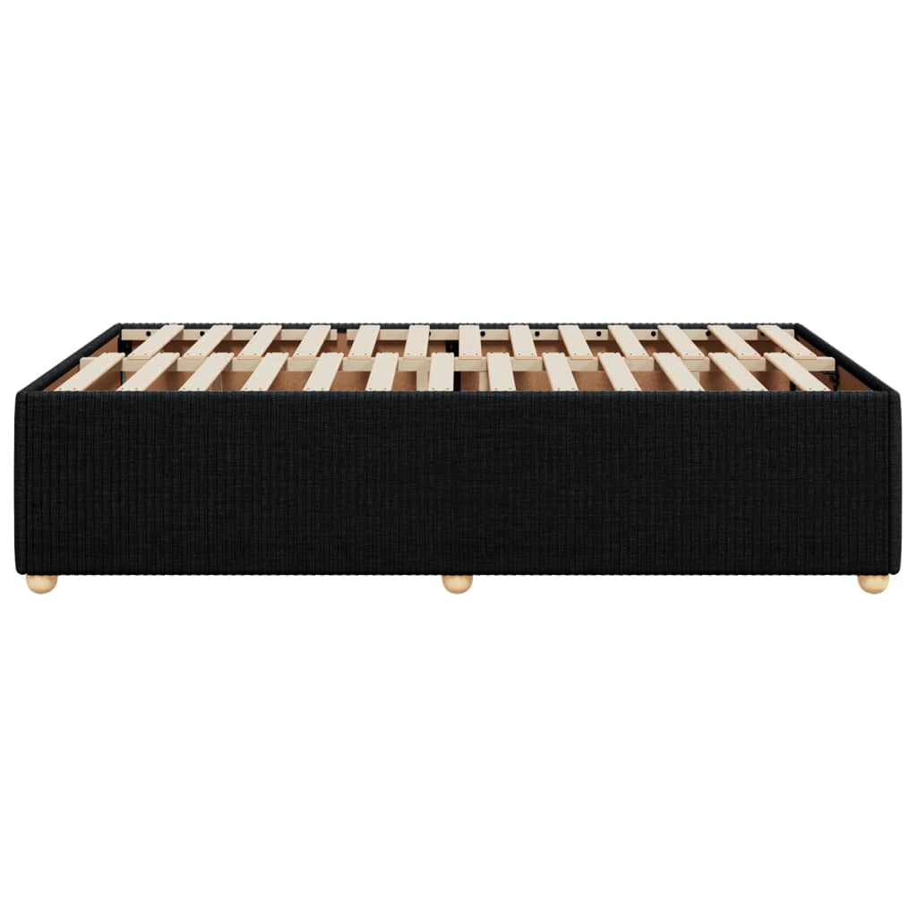 Bedframe stof zwart 120x200 cm