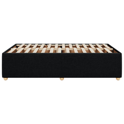 Bedframe stof zwart 120x200 cm