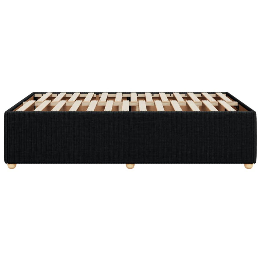Bedframe stof zwart 120x200 cm