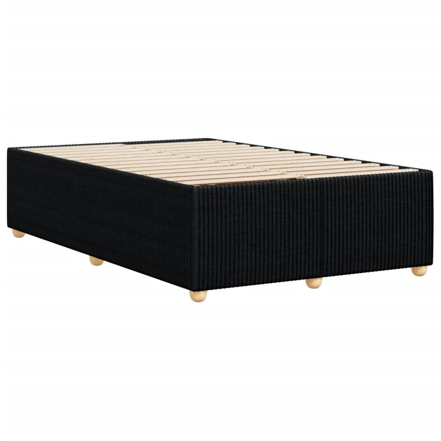 Bedframe stof zwart 120x200 cm