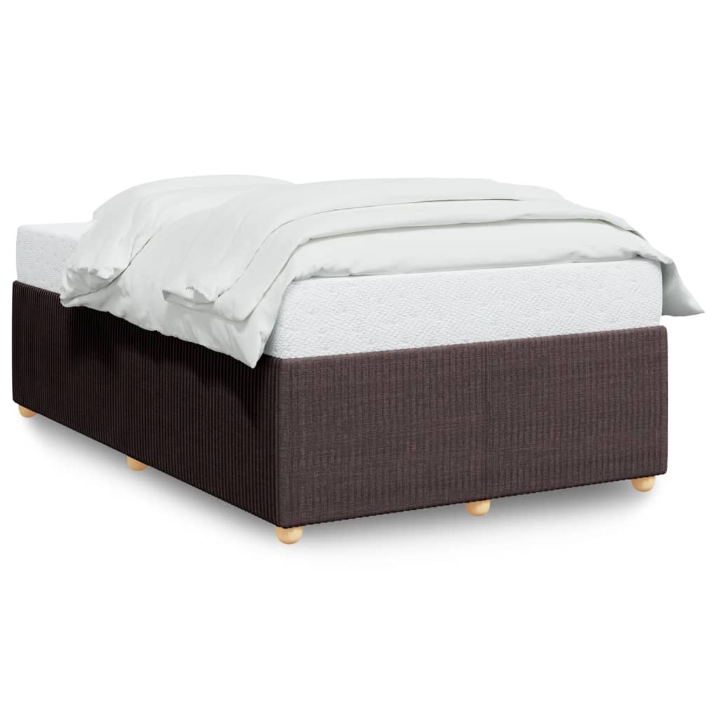 Bedframe stof donkerbruin 120x200 cm