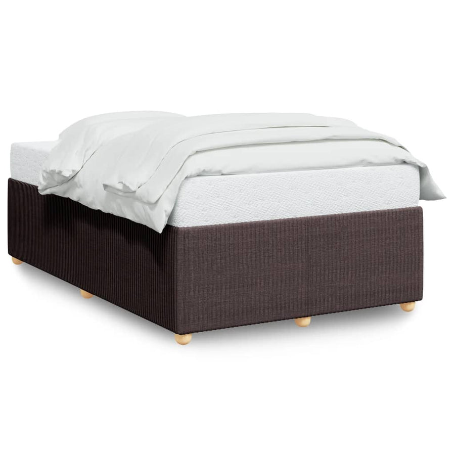 Bedframe stof donkerbruin 120x200 cm