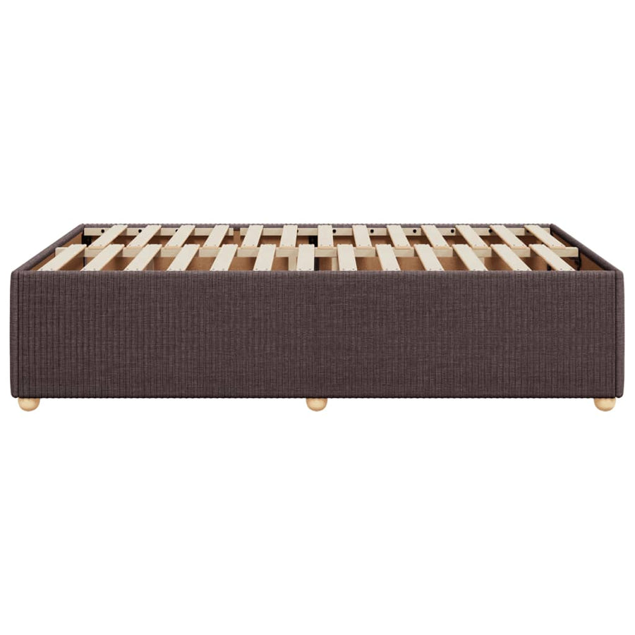 Bedframe stof donkerbruin 120x200 cm