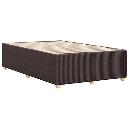 Bedframe stof donkerbruin 120x200 cm