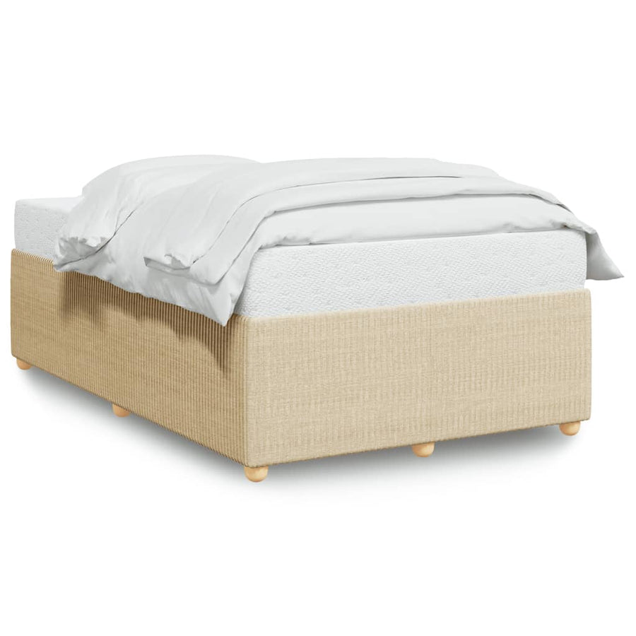 Bedframe stof crèmekleurig 120x200 cm