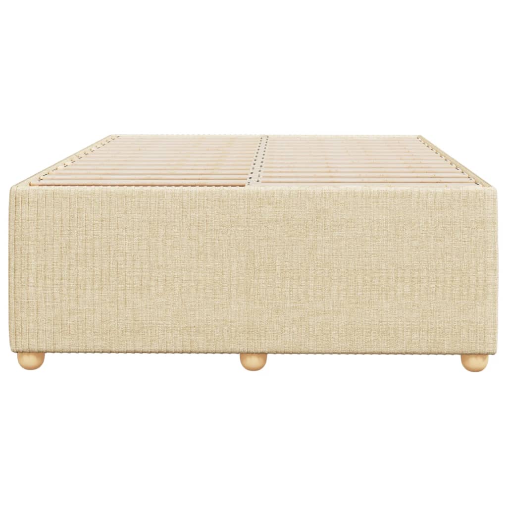 Bedframe stof crèmekleurig 120x200 cm