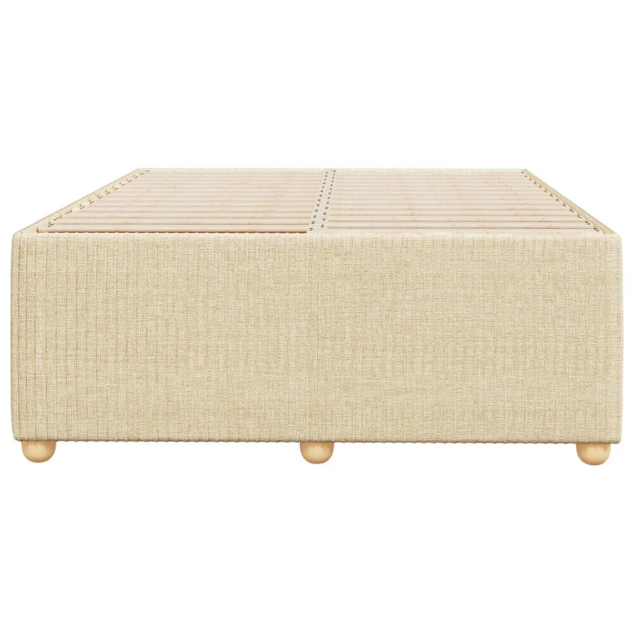 Bedframe stof crèmekleurig 120x200 cm