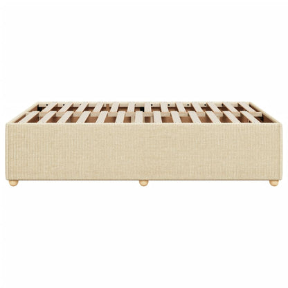 Bedframe stof crèmekleurig 120x200 cm