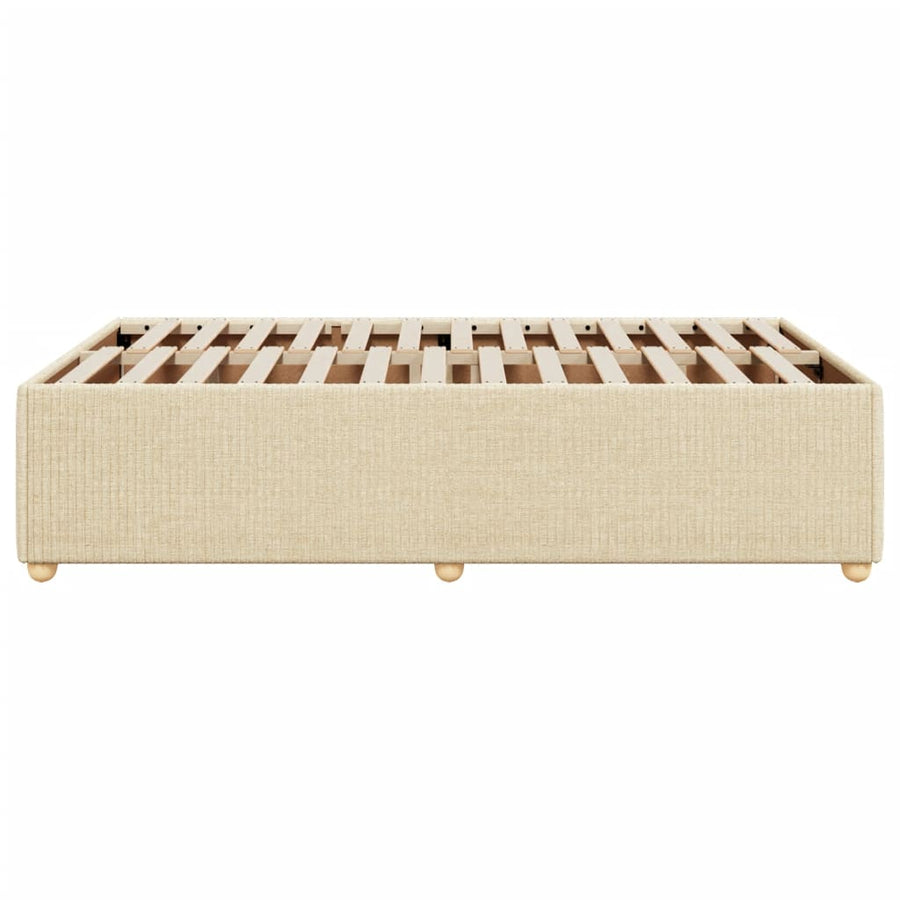 Bedframe stof crèmekleurig 120x200 cm