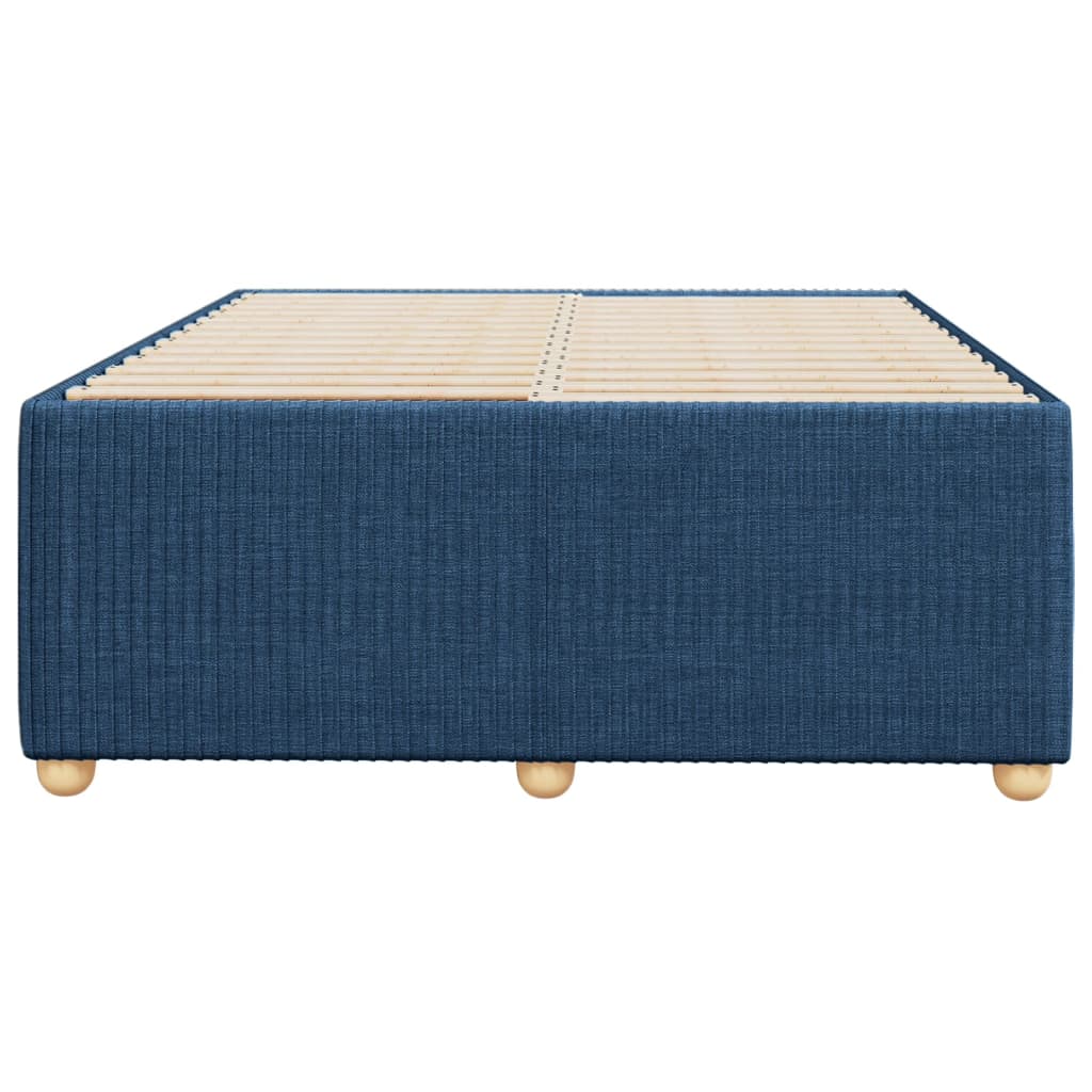 Bedframe stof blauw 120x200 cm