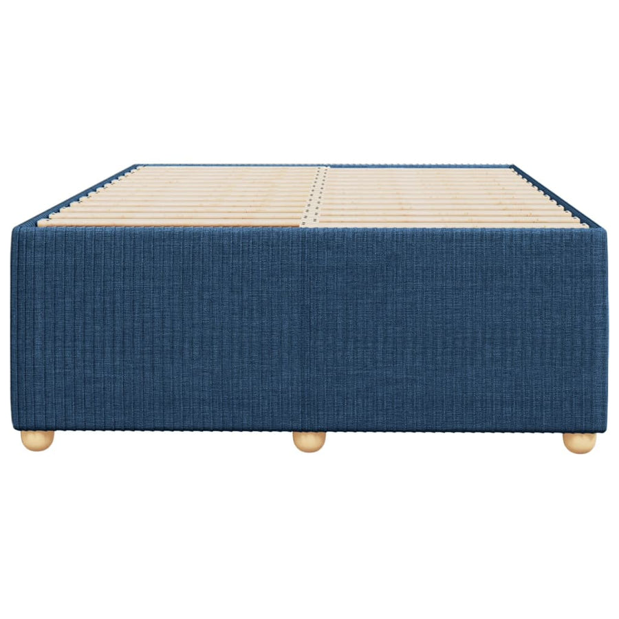 Bedframe stof blauw 120x200 cm