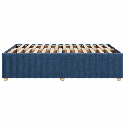 Bedframe stof blauw 120x200 cm