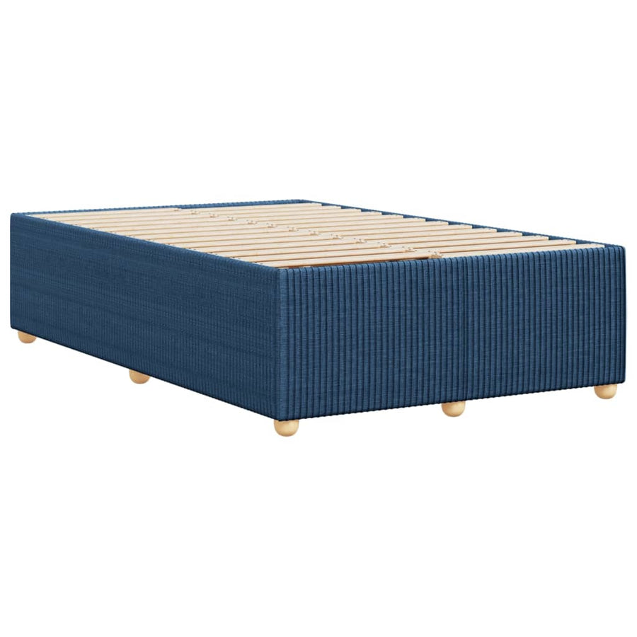 Bedframe stof blauw 120x200 cm