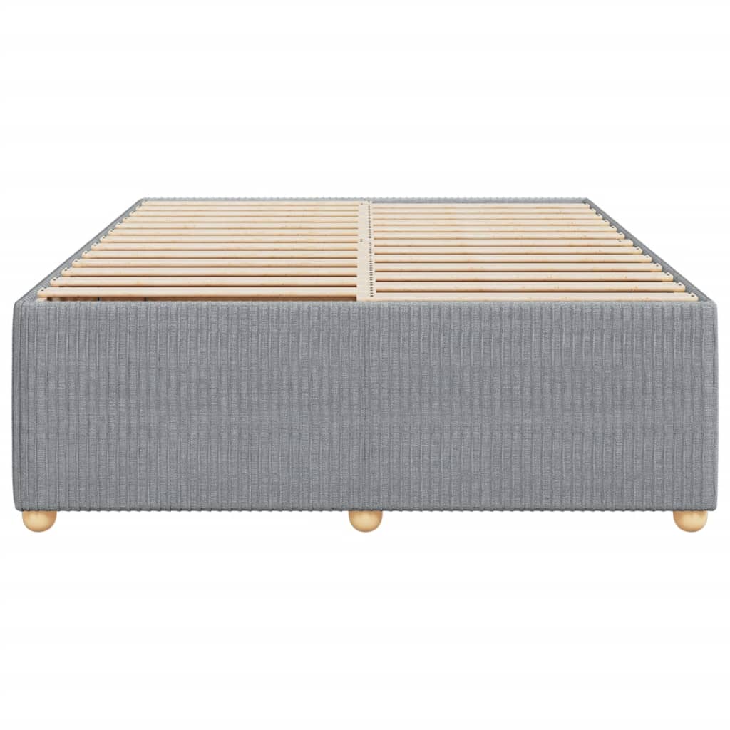 Bedframe zonder matras stof lichtgrijs 140x190 cm
