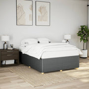 Bedframe 140x190 cm donkergrijs stof