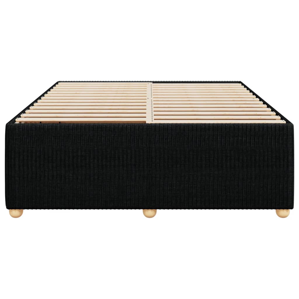 Bedframe zonder matras stof zwart 140x190 cm