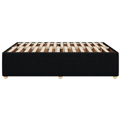 Bedframe zonder matras stof zwart 140x190 cm