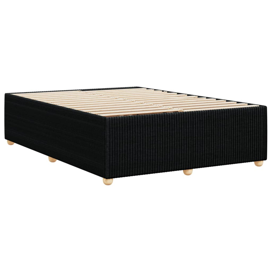 Bedframe zonder matras stof zwart 140x190 cm