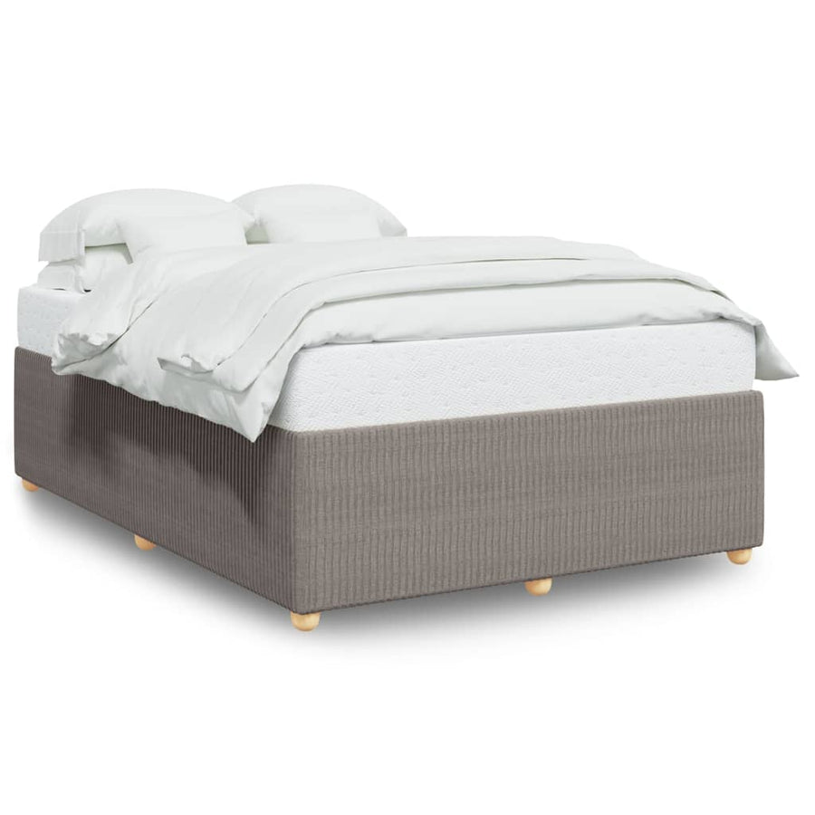 Bedframe zonder matras stof taupe 140x190 cm