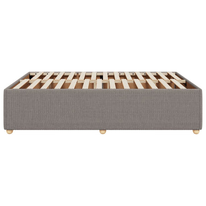 Bedframe zonder matras stof taupe 140x190 cm