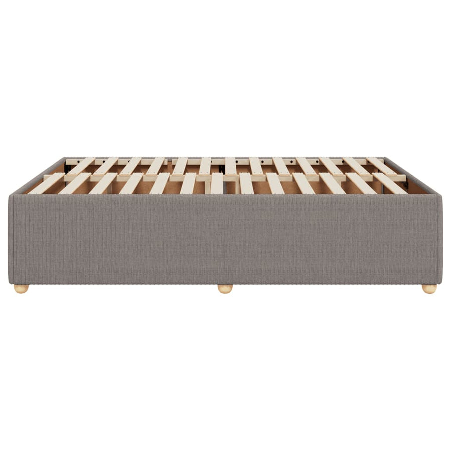 Bedframe zonder matras stof taupe 140x190 cm