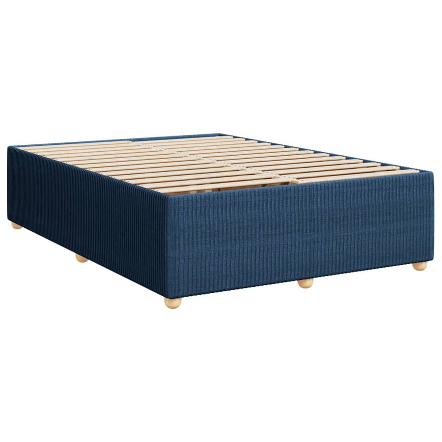 Bedframe zonder matras stof blauw 140x190 cm