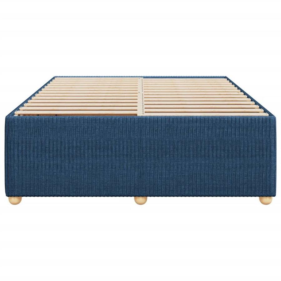 Bedframe zonder matras stof blauw 140x190 cm