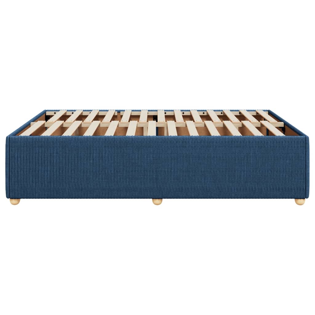 Bedframe zonder matras stof blauw 140x190 cm