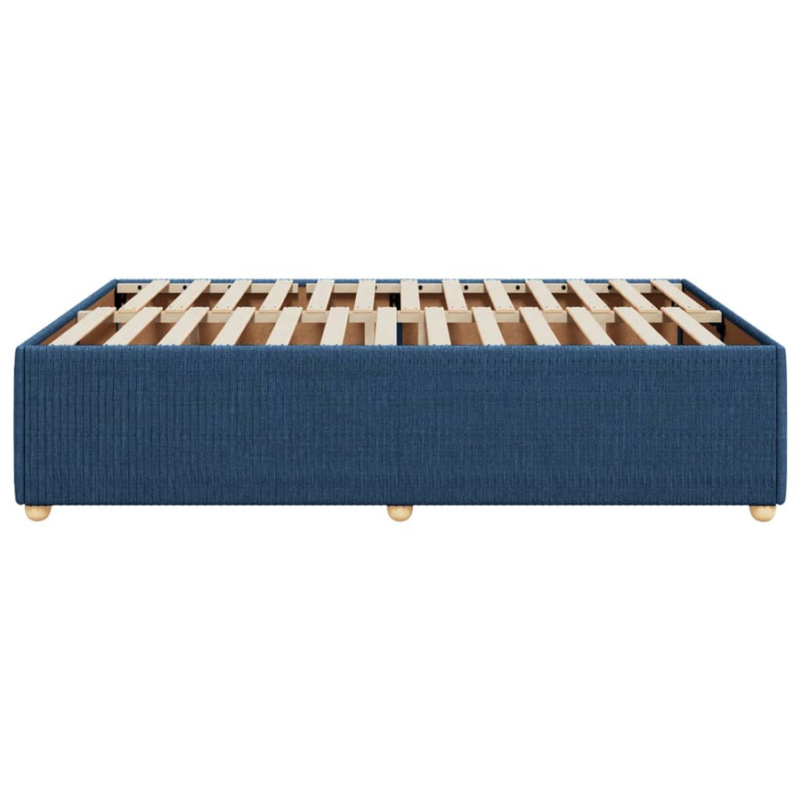 Bedframe zonder matras stof blauw 140x190 cm