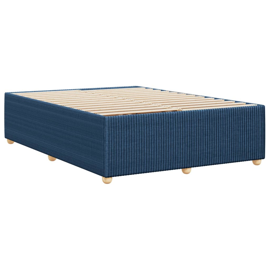 Bedframe zonder matras stof blauw 140x190 cm