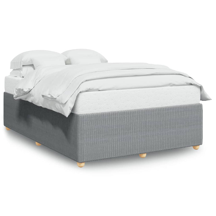 Bedframe zonder matras stof lichtgrijs 140x200 cm