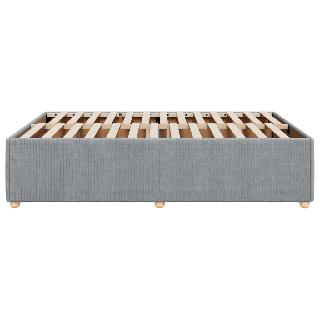 Bedframe zonder matras stof lichtgrijs 140x200 cm