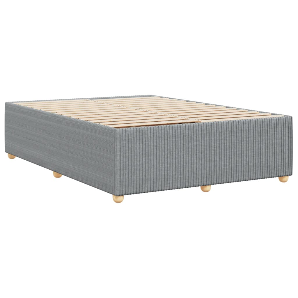 Bedframe zonder matras stof lichtgrijs 140x200 cm