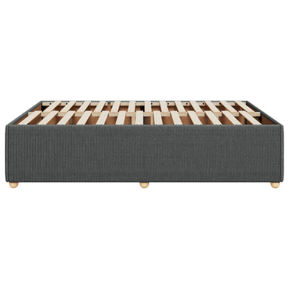 Bedframe zonder matras stof donkergrijs 140x200 cm