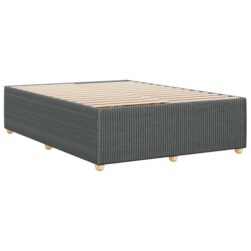 Bedframe zonder matras stof donkergrijs 140x200 cm