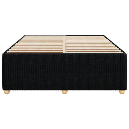 Bedframe zonder matras stof zwart 140x200 cm