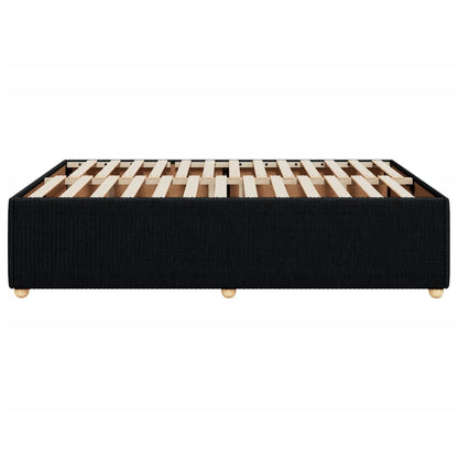 Bedframe zonder matras stof zwart 140x200 cm