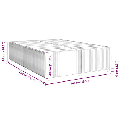 Bedframe Zonder Matras Stof 140 x 200 cm