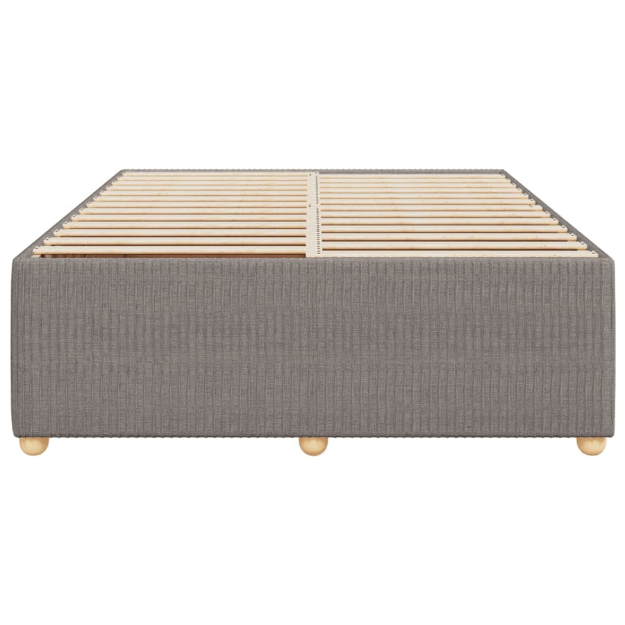 Bedframe zonder matras stof taupe 140x200 cm