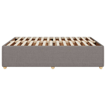 Bedframe zonder matras stof taupe 140x200 cm