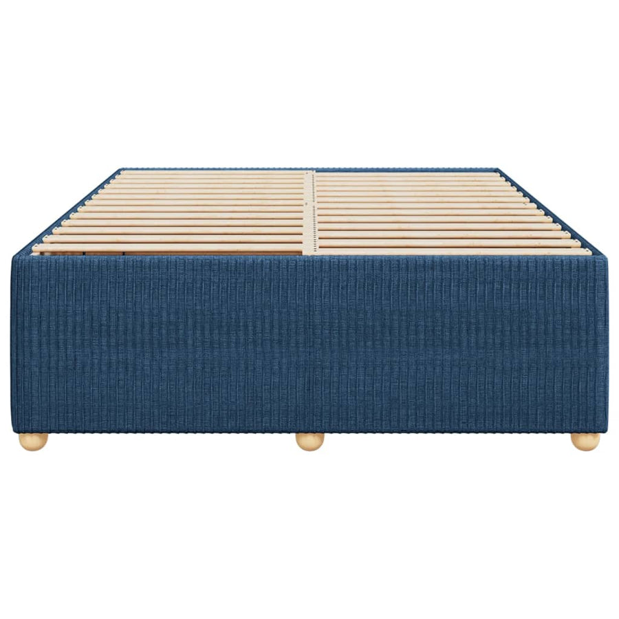 Bedframe zonder matras stof blauw 140x200 cm