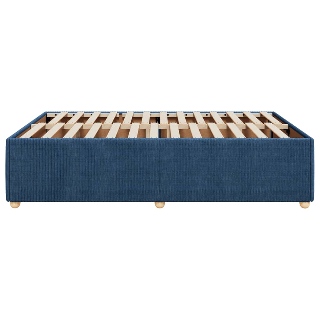 Bedframe zonder matras stof blauw 140x200 cm