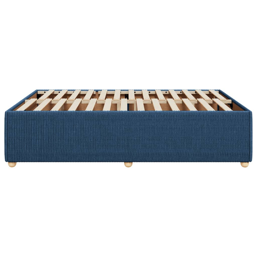Bedframe zonder matras stof blauw 140x200 cm