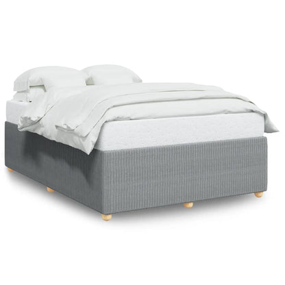 Bedframe zonder matras stof lichtgrijs 160x200 cm