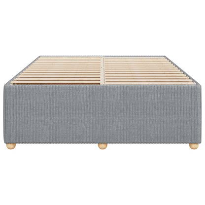 Bedframe zonder matras stof lichtgrijs 160x200 cm