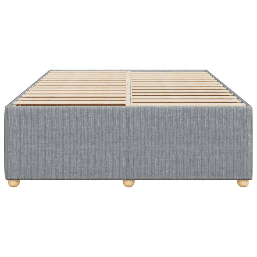Bedframe zonder matras stof lichtgrijs 160x200 cm