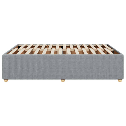 Bedframe zonder matras stof lichtgrijs 160x200 cm
