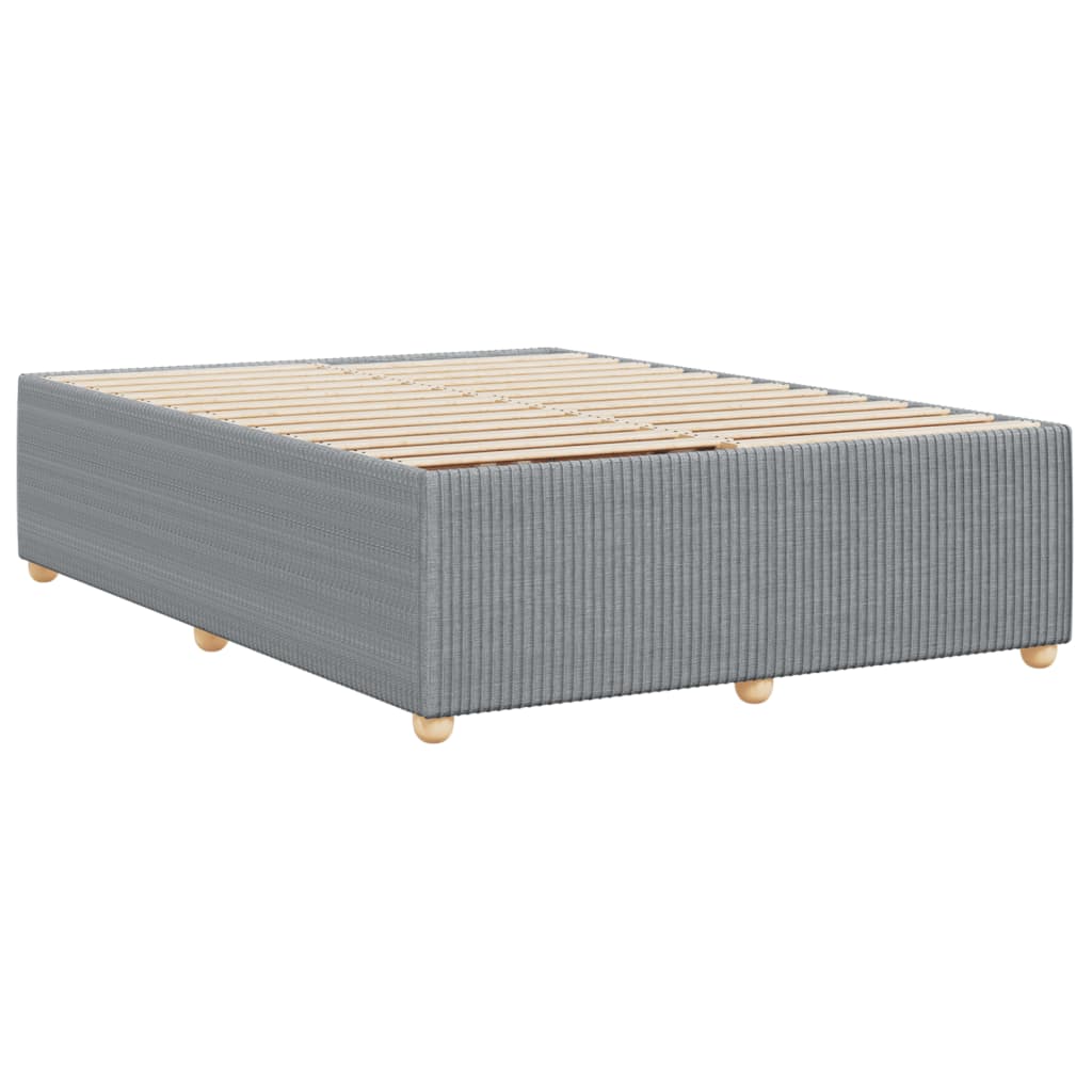 Bedframe zonder matras stof lichtgrijs 160x200 cm