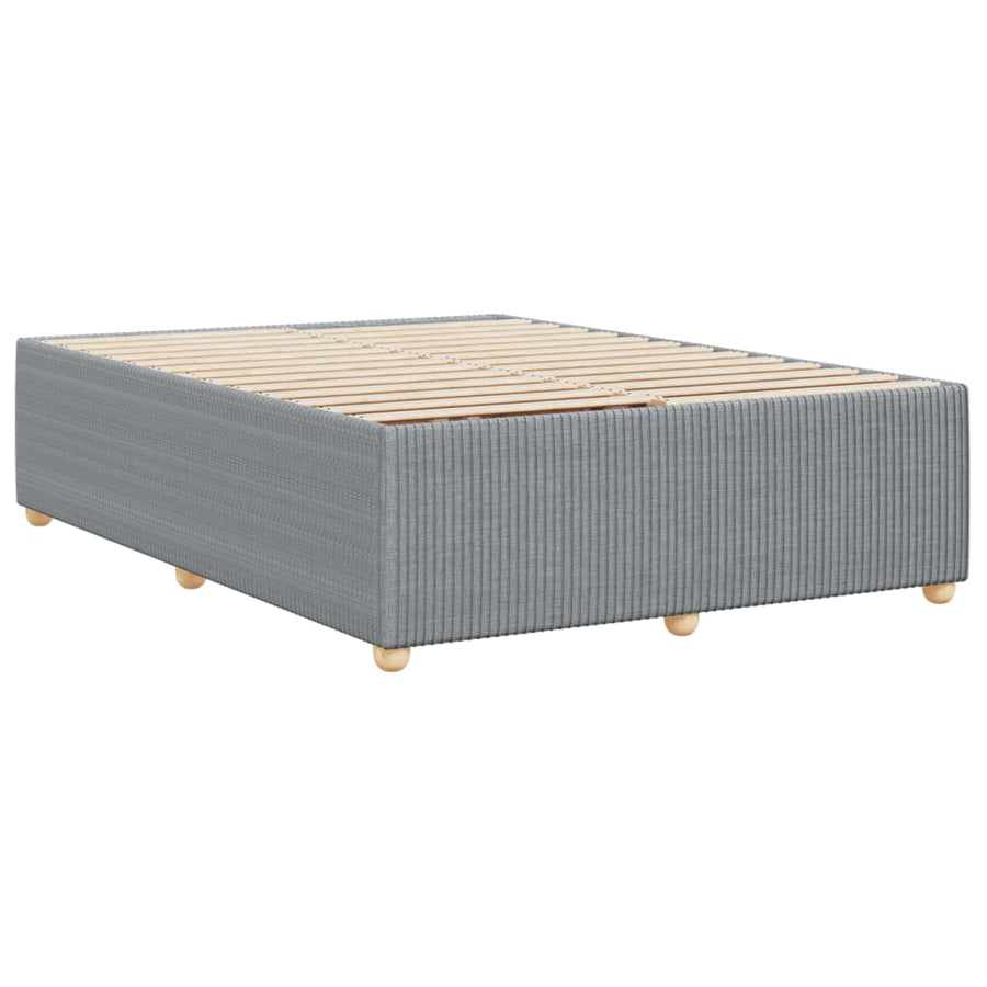 Bedframe zonder matras stof lichtgrijs 160x200 cm