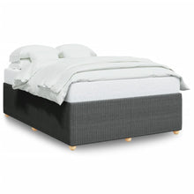 Bedframe zonder matras stof donkergrijs 160x200 cm